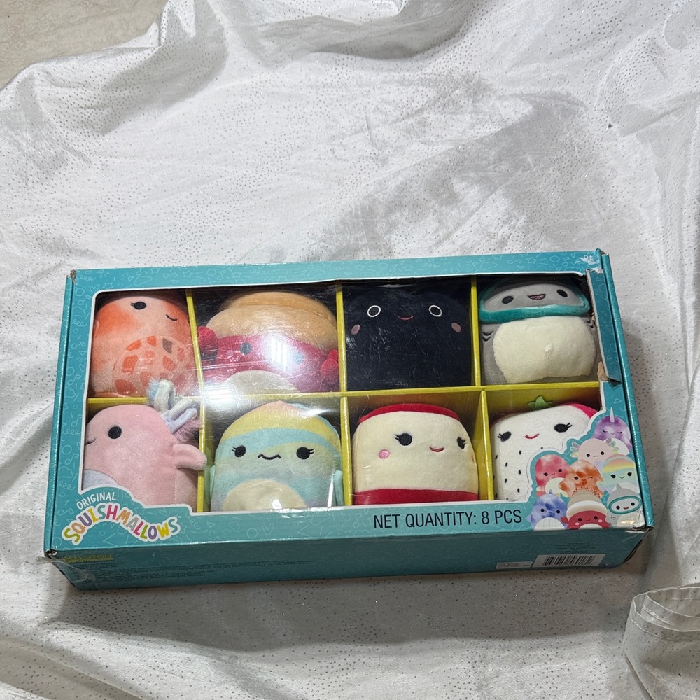 Original Squishmallows Kids Plush Set - Assorted Pastel Colors (8-Pack)